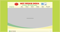 Desktop Screenshot of metweighindia.com