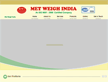 Tablet Screenshot of metweighindia.com